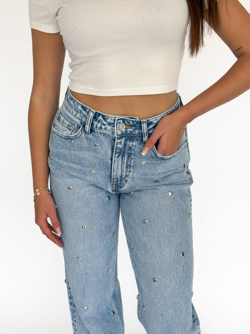 Stretch - Lou wide jeans light denim