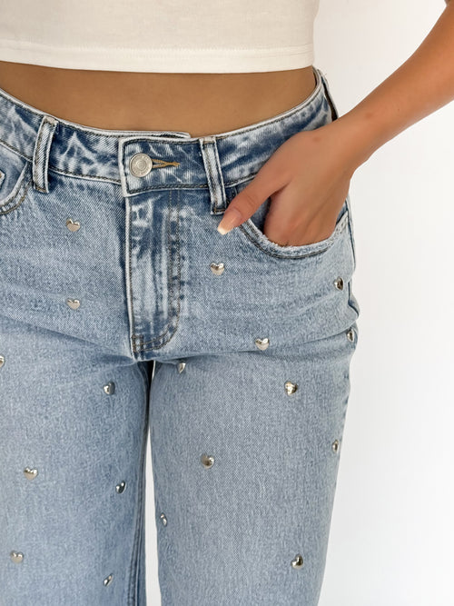 Stretch - Lou wide jeans light denim