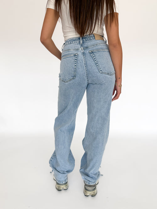Stretch - Gigi wide jeans extra light denim