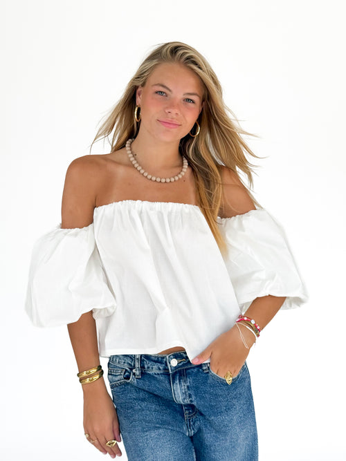 PRE-ORDER Carlijn top white