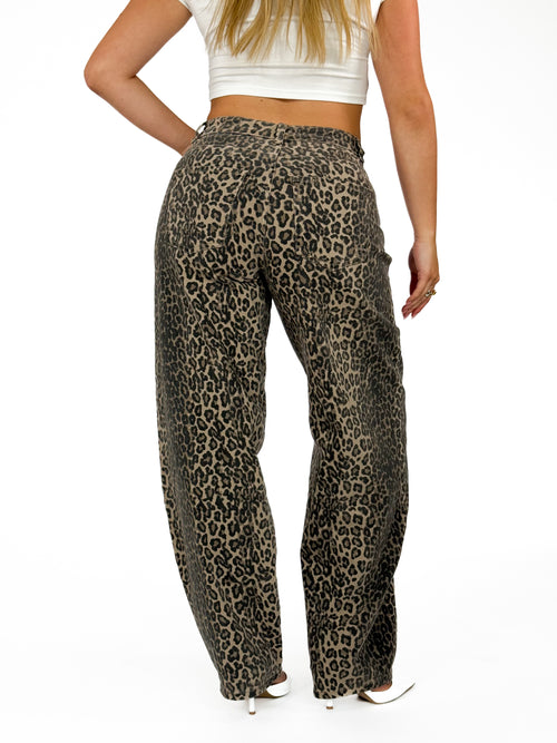 Stretch - Isa balloon jeans leopard