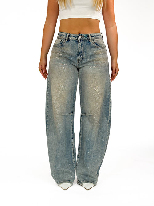 Stretch - Isabelle balloon jeans vintage denim