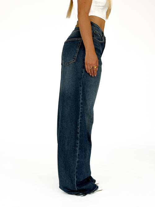 Tall - Stretch - Yulia extra wide jeans dark denim