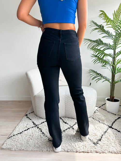 Tall - Stretch - Floor straight jeans black
