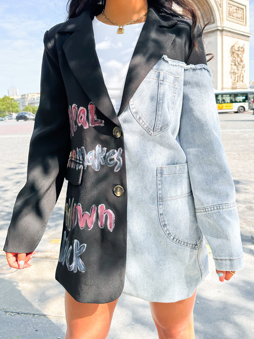 Lou blazer black-denim