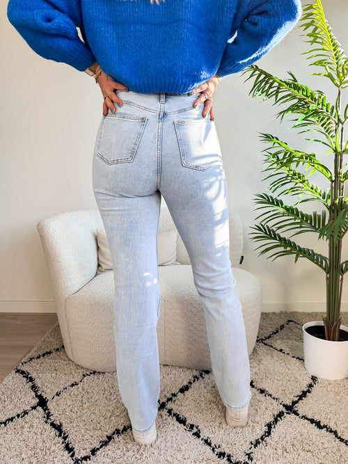 Tall - Stretch - Vera straight jeans light denim