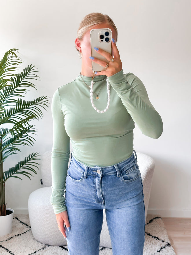 Kim bodysuit sage green