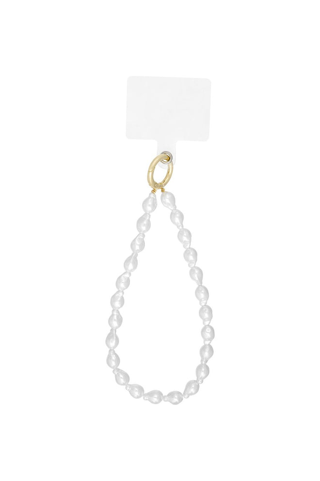 Sascha phone cord pearls small