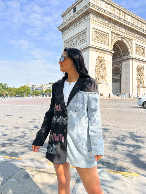 Lou blazer black-denim