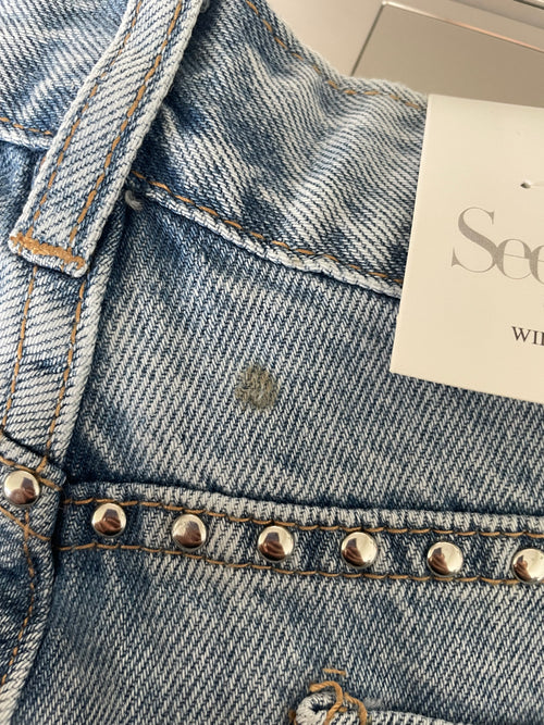 Tweede kans - Sanne wide jeans light denim - 42