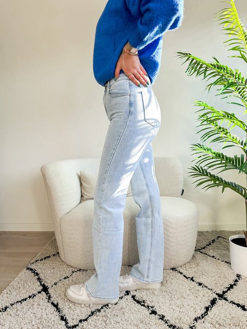 Tall - Stretch - Mae wide jeans extra light denim