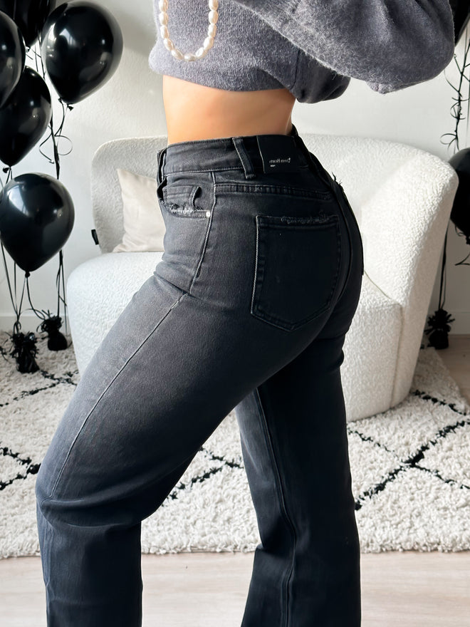 Stretch - Ayla wide jeans black