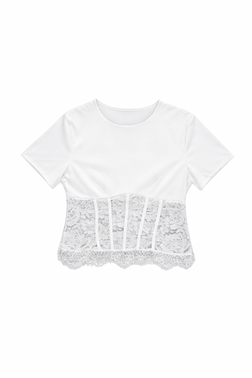 Iris top white