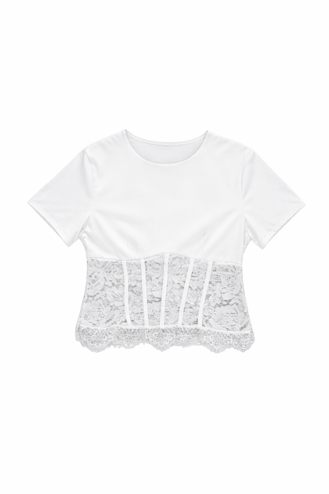 Iris top white