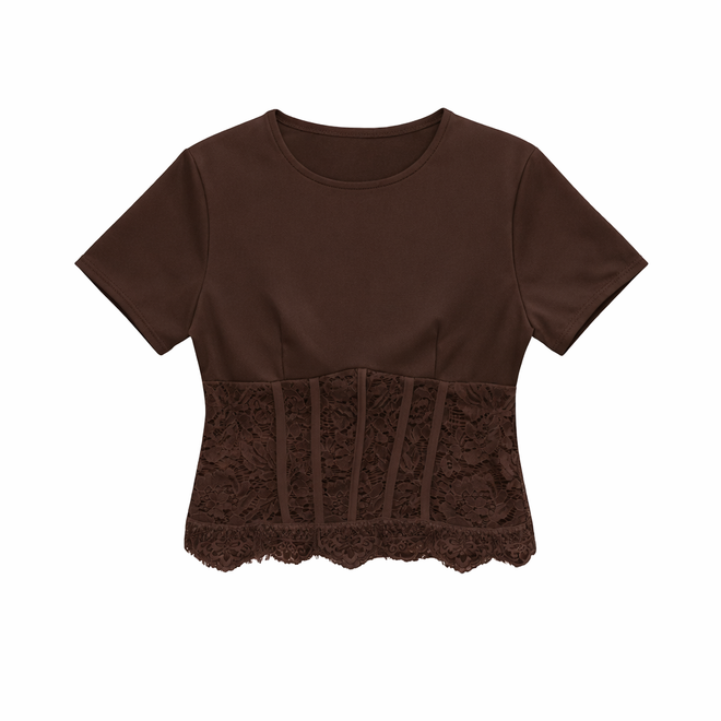 Iris top brown