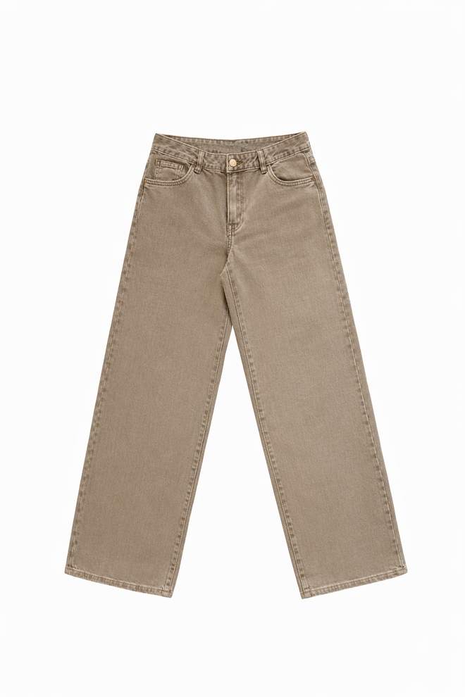 Stretch - Lois wide jeans camel