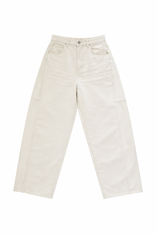 Tess balloon jeans crème