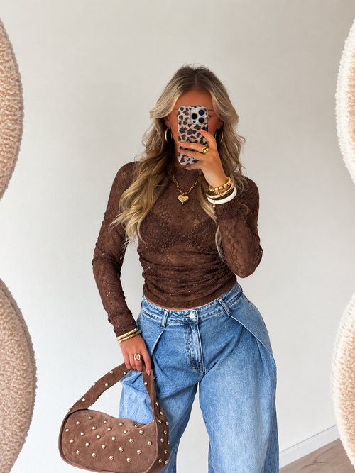 Lizzy top brown