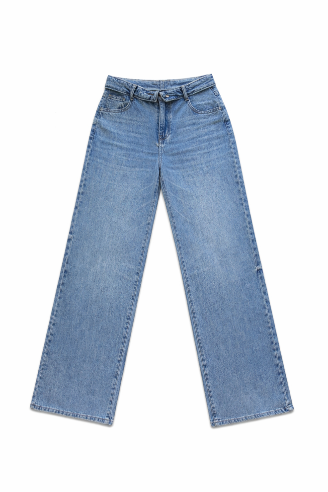 Stretch - Zaar wide jeans light denim