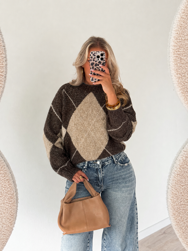 Mikki knit brown-beige