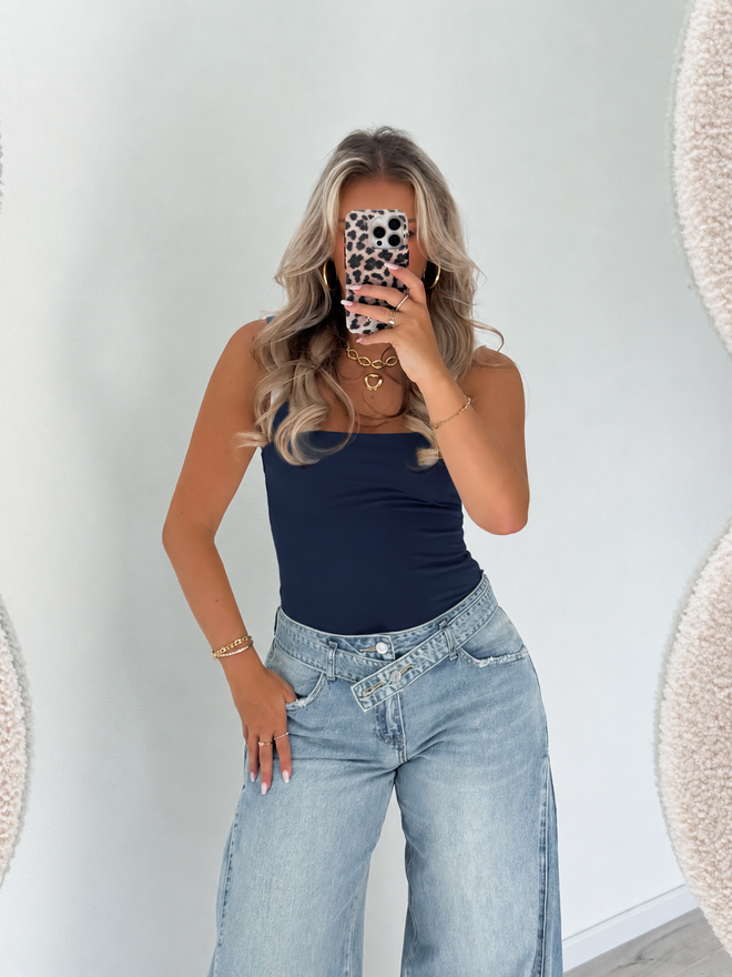 Kay bodysuit navy blue