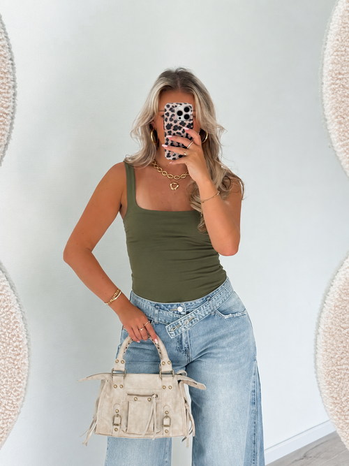 Kay bodysuit olive