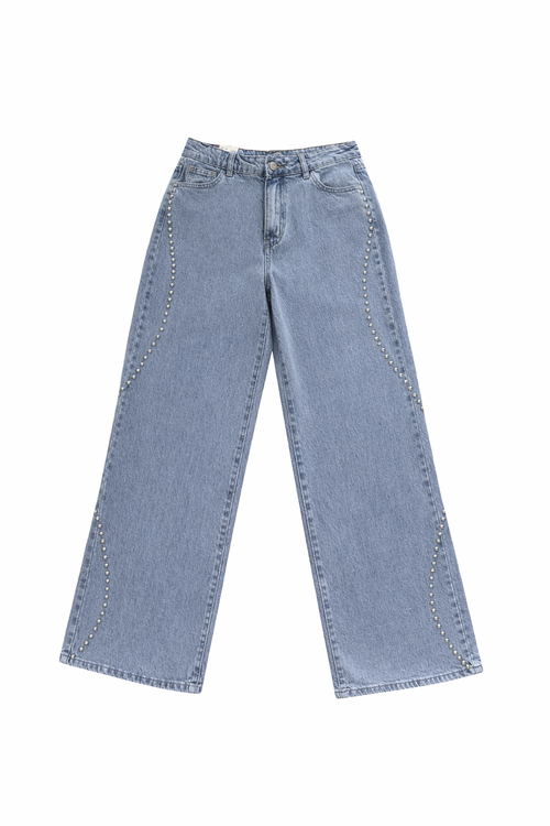 Stretch - Elise wide jeans light denim