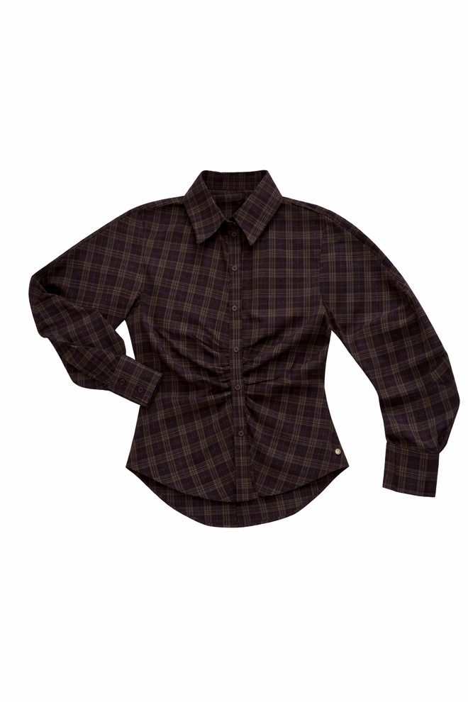 Amelie blouse chocolat