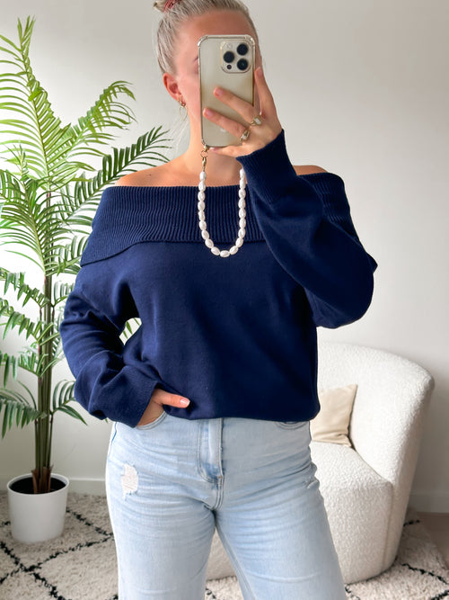 Amelie knit navy blue
