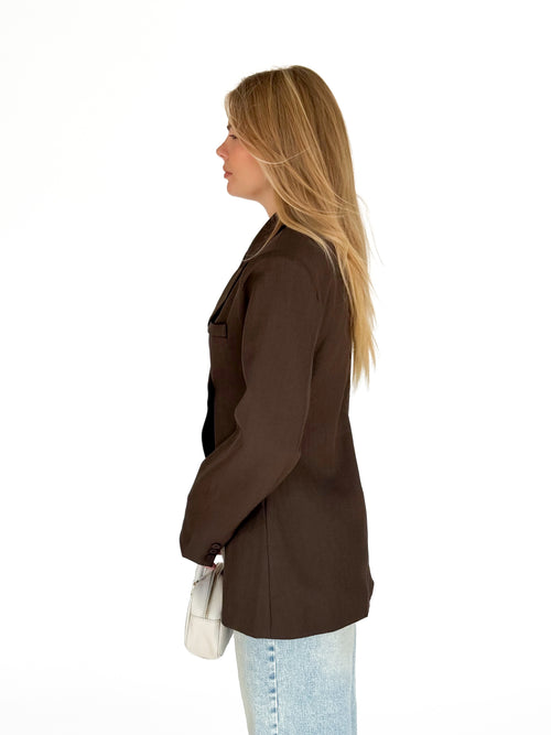 Nura blazer brown