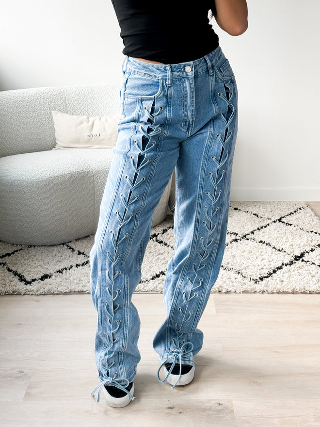 Stretch - Gigi wide jeans light denim