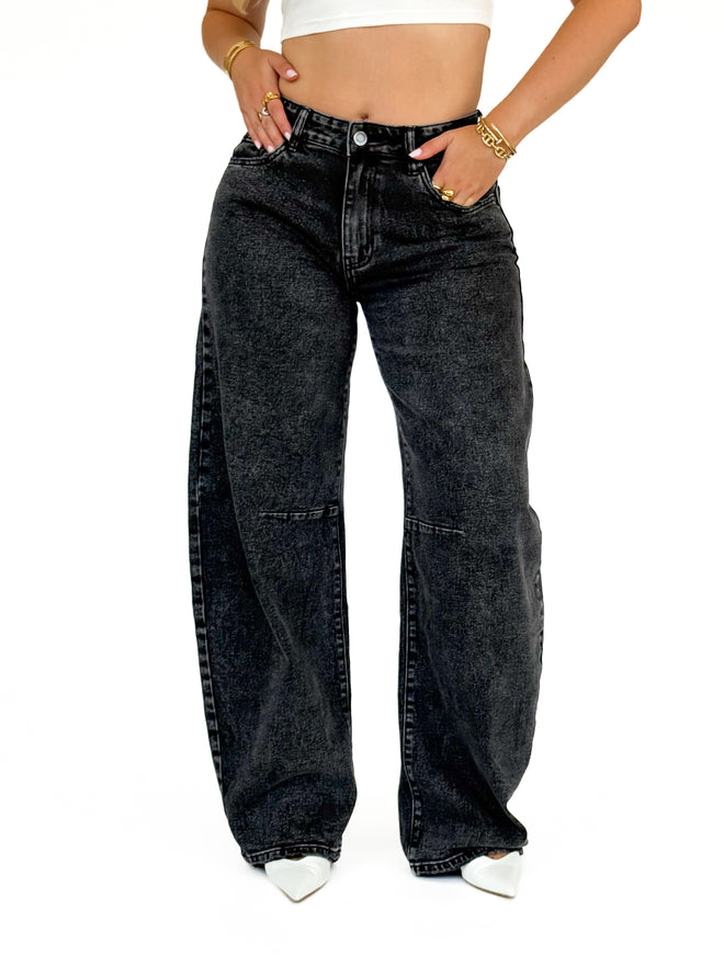 Stretch - Mimi balloon jeans anthracite