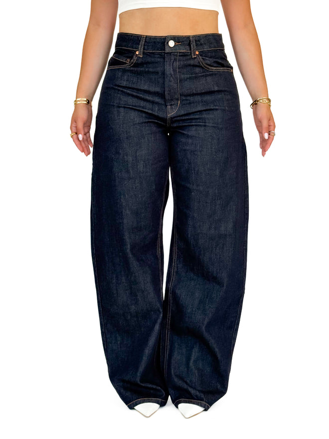 Pre-order Manou balloon jeans navy blue