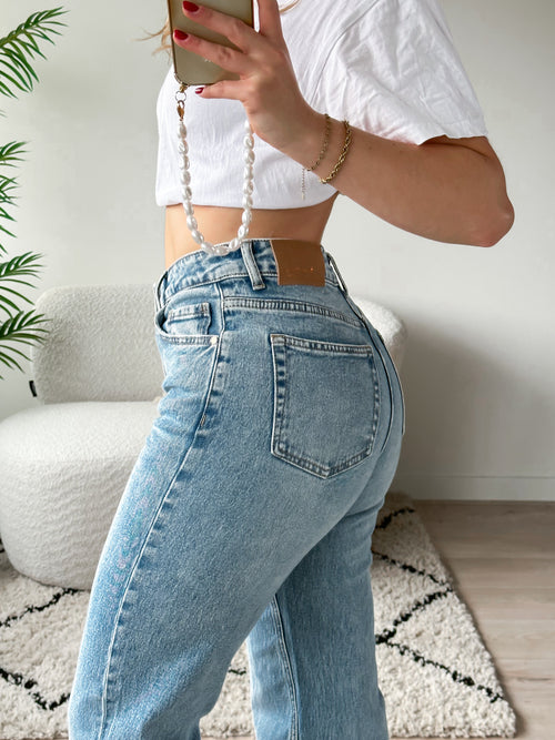Stretch - Ayla wide jeans mid denim