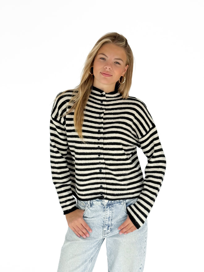 Juul knit crème-black