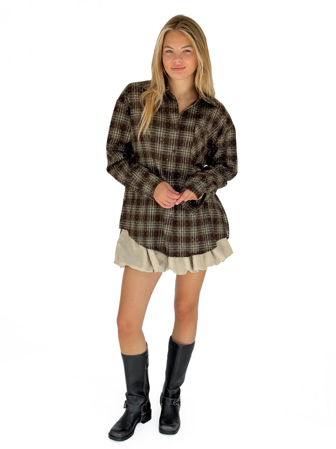 Romy blouse brown
