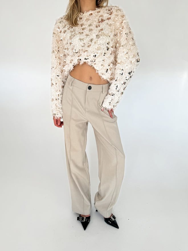 Elina pantalon light taupe