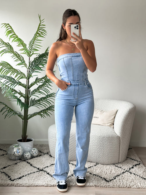 Stretch - Joy jumpsuit light denim