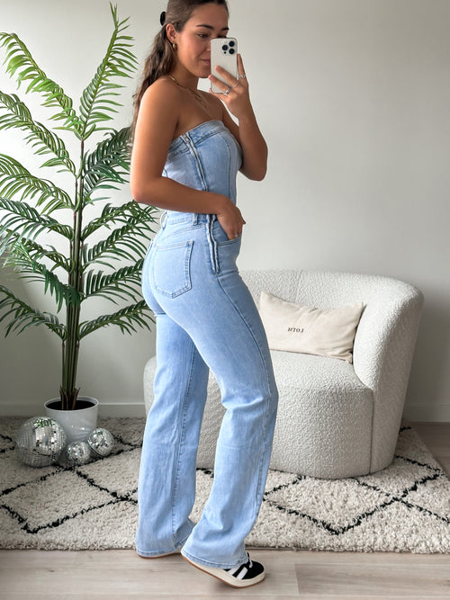 Stretch - Joy jumpsuit light denim