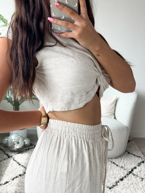 Emily two-piece beige