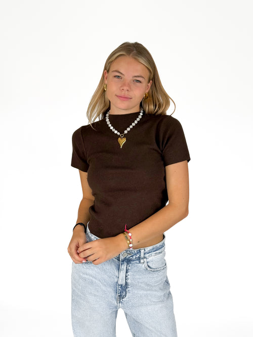 Pre-order Maaike top brown