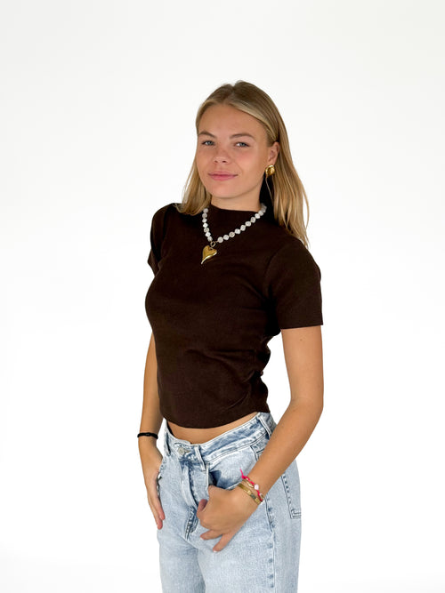 Pre-order Maaike top brown