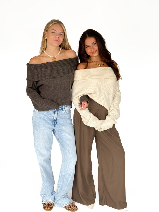 Rosa knit crème