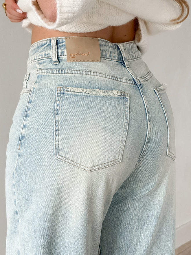 Stretch - Lot balloon jeans vintage denim