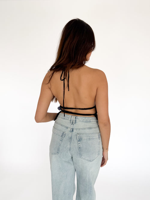 Ava top black