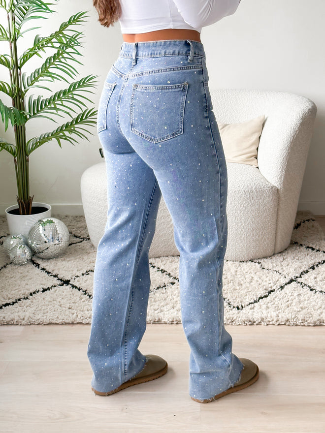 Stretch - Jane wide jeans light denim