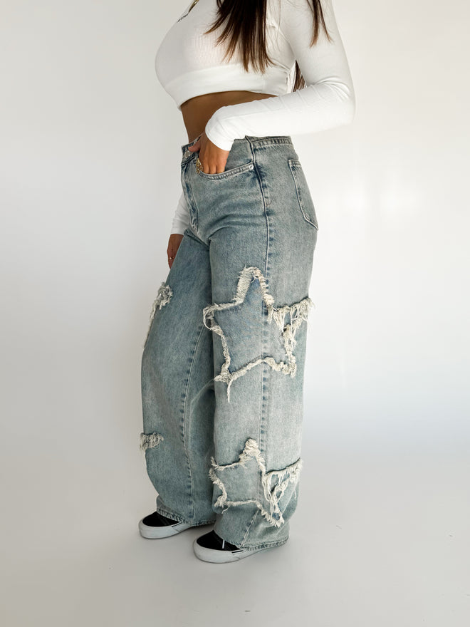 Sterre wide leg jeans light denim