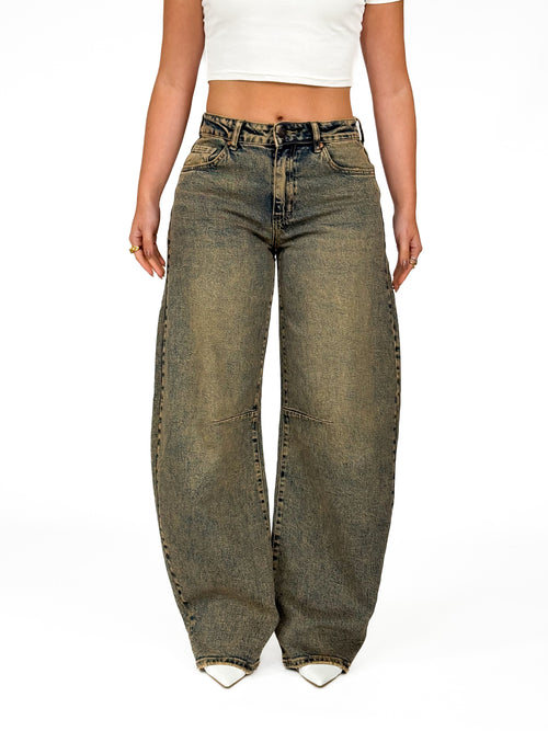 Stretch - Mimi balloon jeans vintage denim