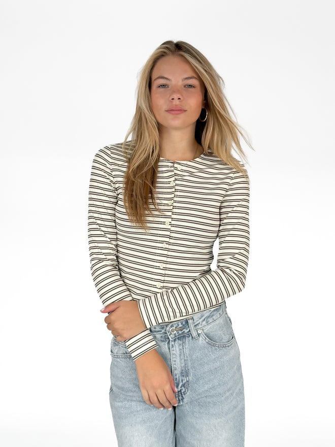 Louisa knit crème-brown