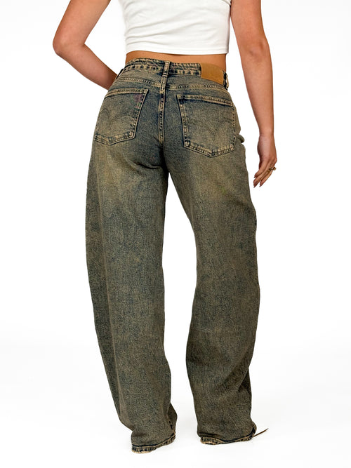 Stretch - Mimi balloon jeans vintage denim